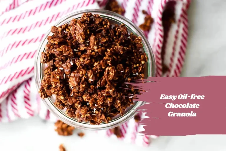 Easy Oil-free Chocolate Granola