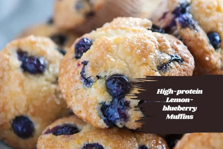 High-protein Lemon-blueberry Muffins